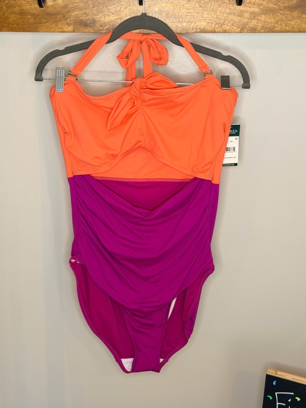 Ralph Lauren Colorblock One-Piece Swimsuit